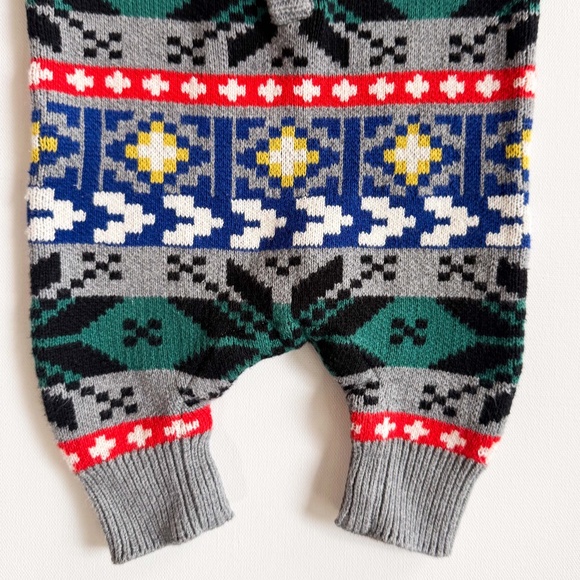 Hanna Andersson Winter Festival Baby 1st Holiday Sweater Romper Gift 0-3 Month - Picture 3 of 11